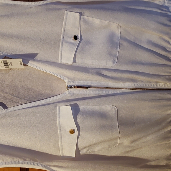 New York & Co Zipper Front top NWT - Picture 2 of 5